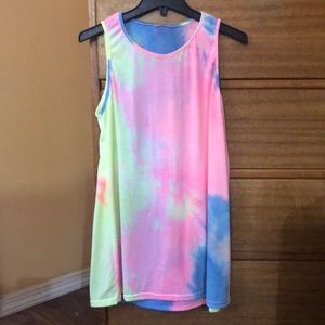 Tie dye swim coverup or dress, size medium